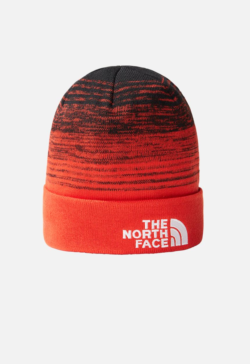 The North Face - Dock Worker Recycled Beanie - Tnf Black-Fiery Red