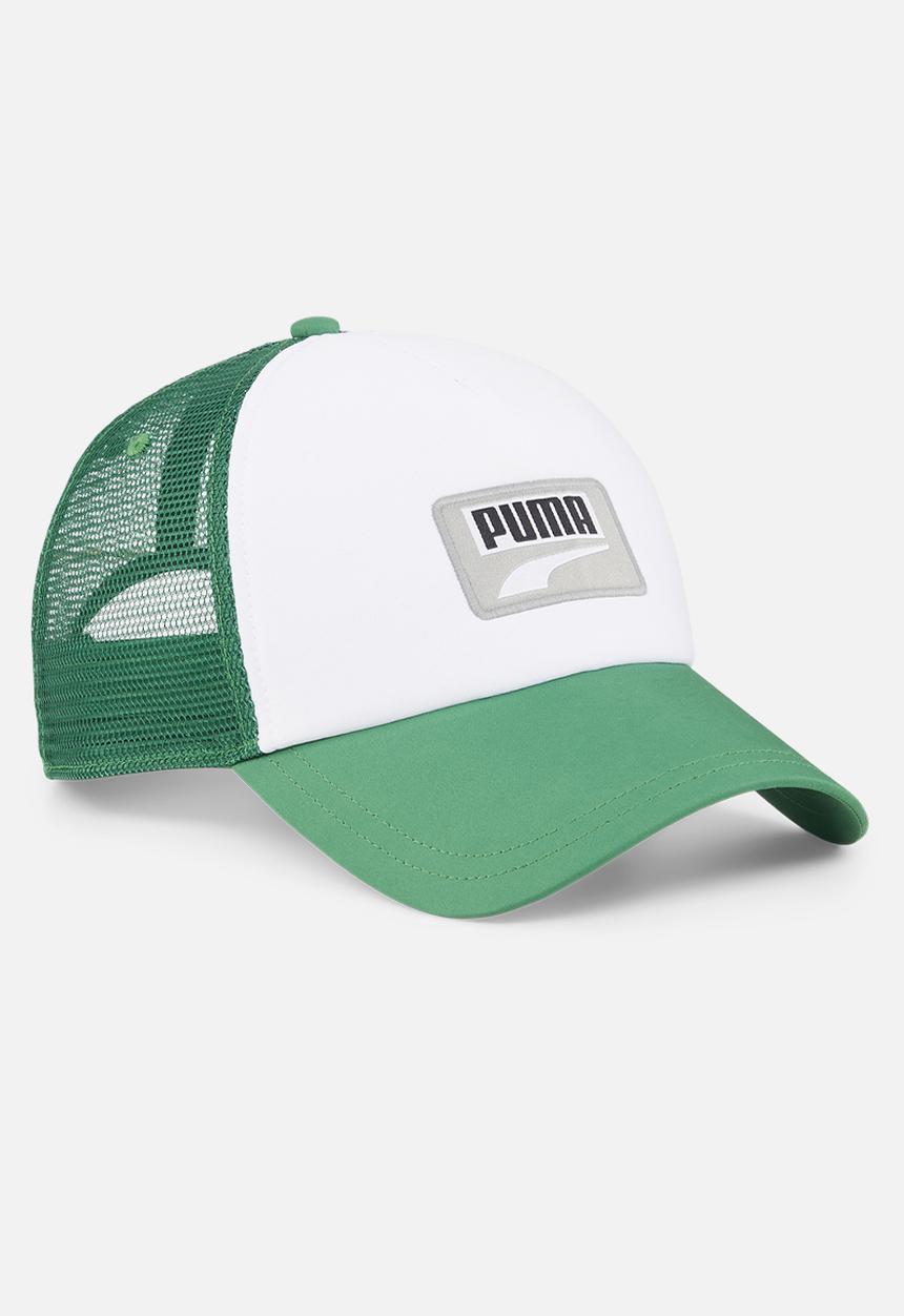 PUMA - Puma trucker cap - archive green/puma white