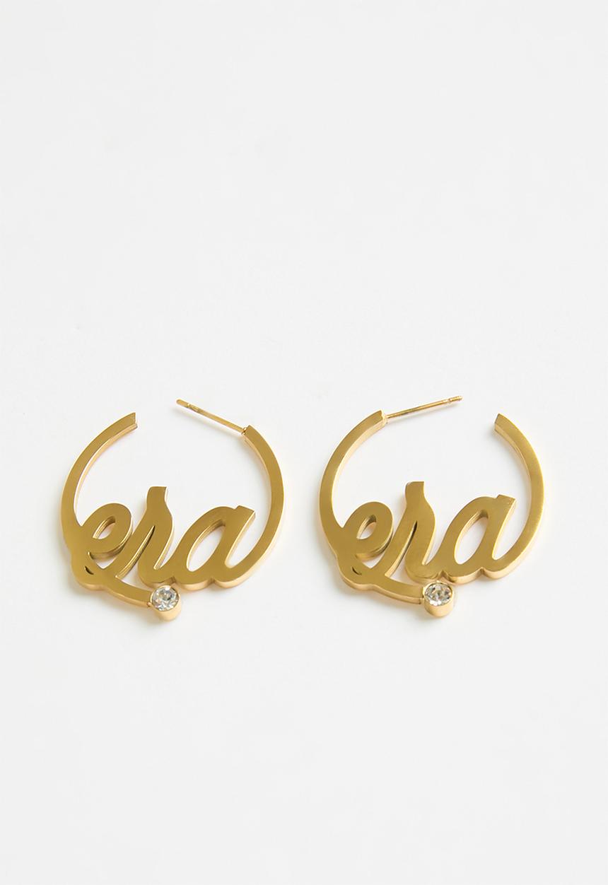 ERA by DJ Zinhle - Era Logo Mini Hoops - Gold