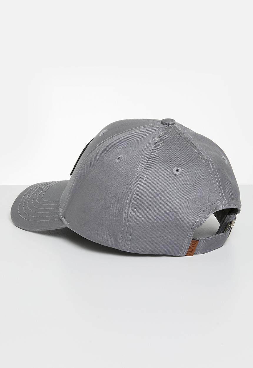 Alpha Industries - Alpha badge peak cap - grey