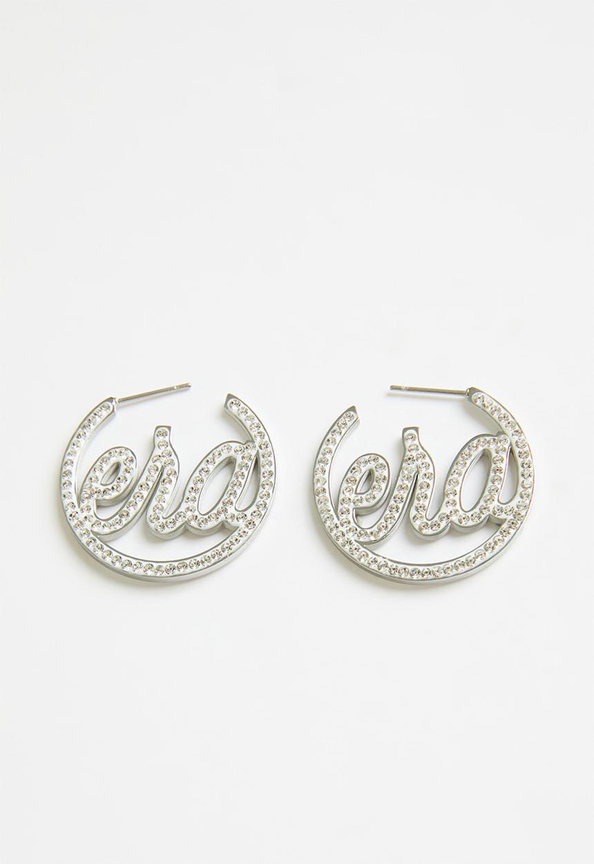 ERA by DJ Zinhle - Era Logo Mini Luxe Hoop - Silver