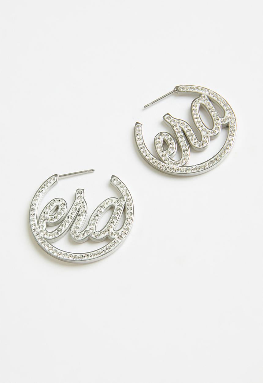 ERA by DJ Zinhle - Era Logo Mini Luxe Hoop - Silver