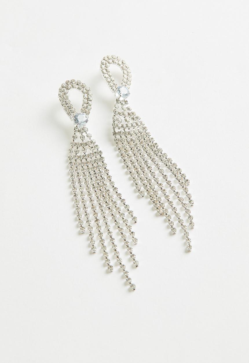 Superbalist - Bow embellished earrings - silver