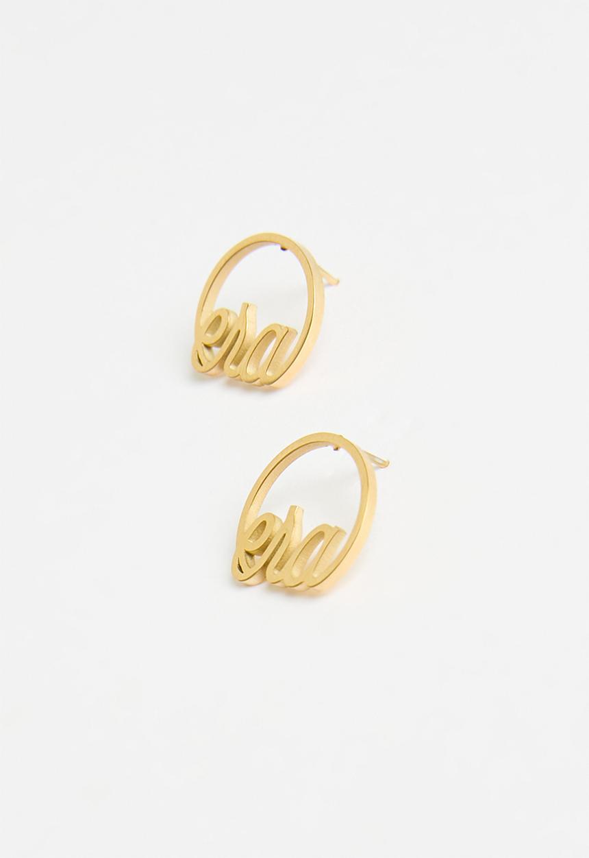 ERA by DJ Zinhle - Era Logo Studs - Gold