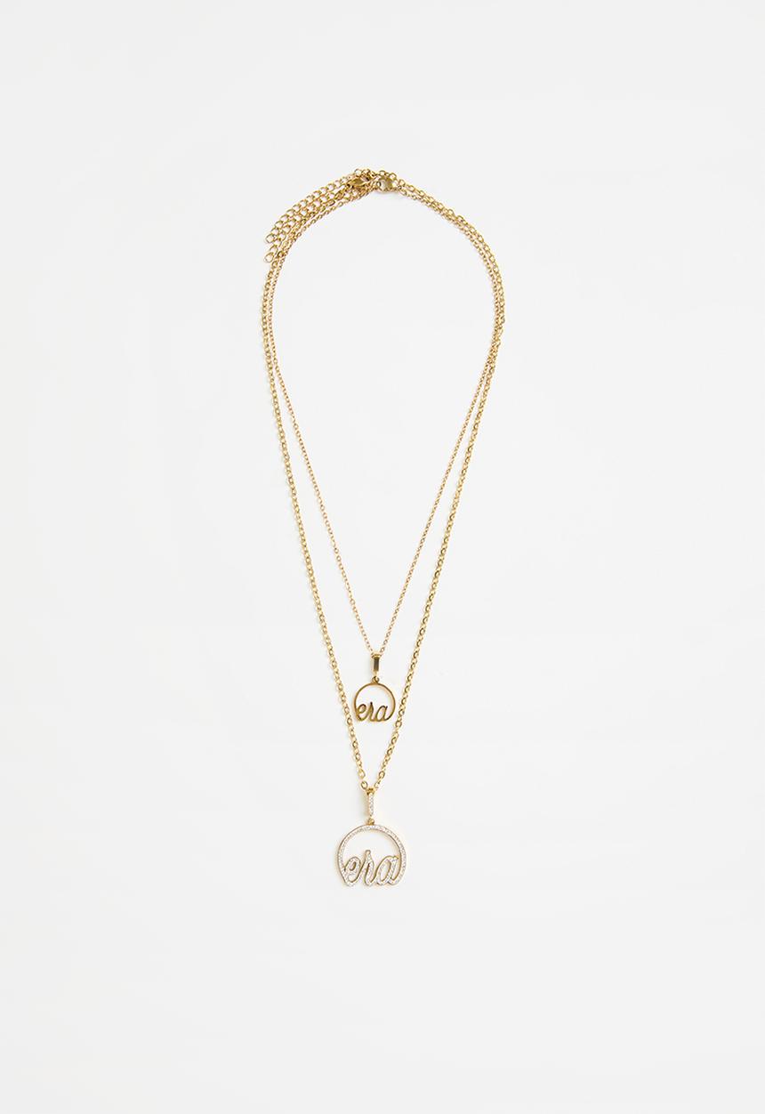 ERA by DJ Zinhle - Era precious stacked necklace - gold