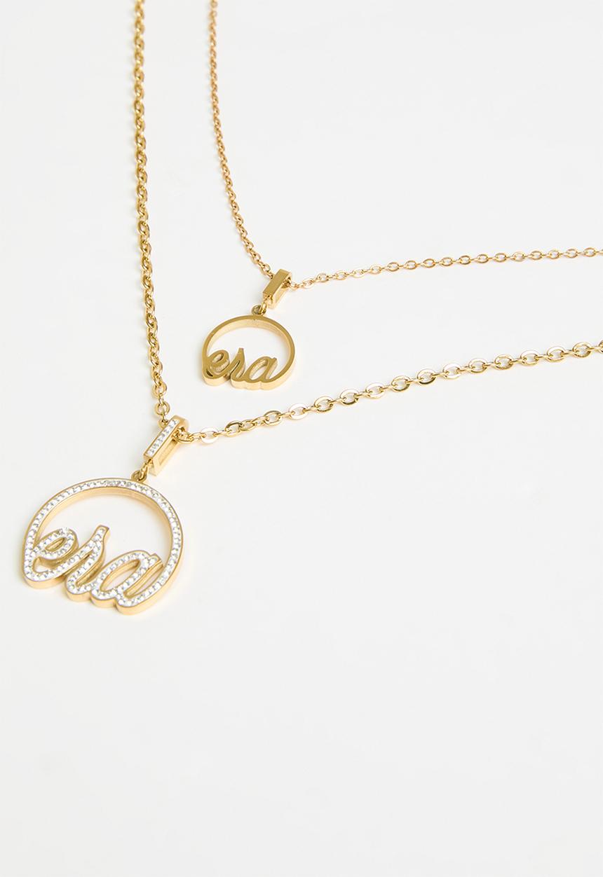 ERA by DJ Zinhle - Era precious stacked necklace - gold