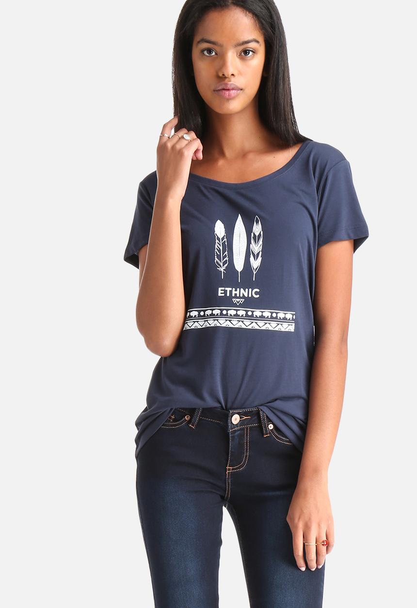 Jacqueline de Yong - Sky Print Tee