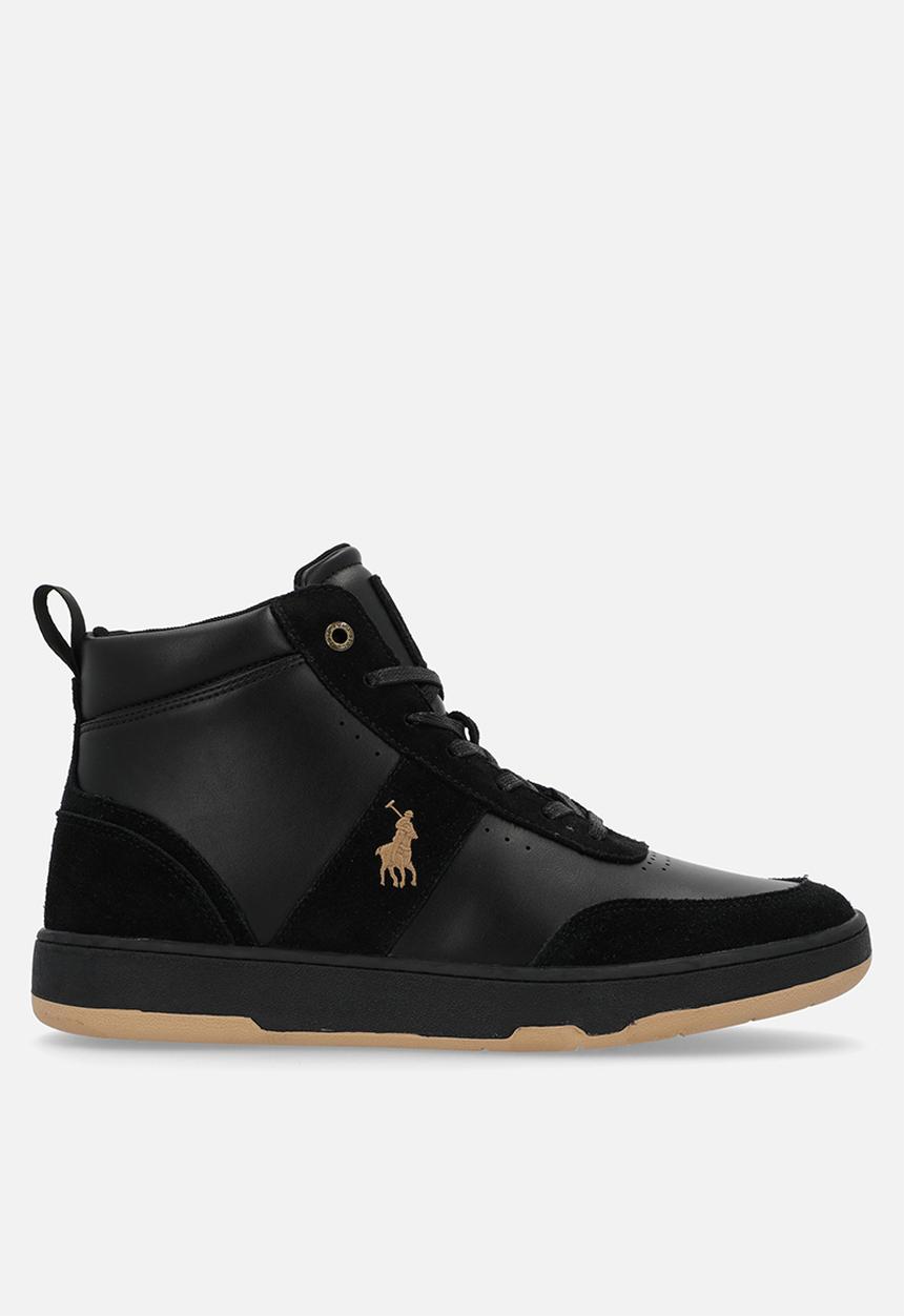 POLO - Colour block high top sneaker - black