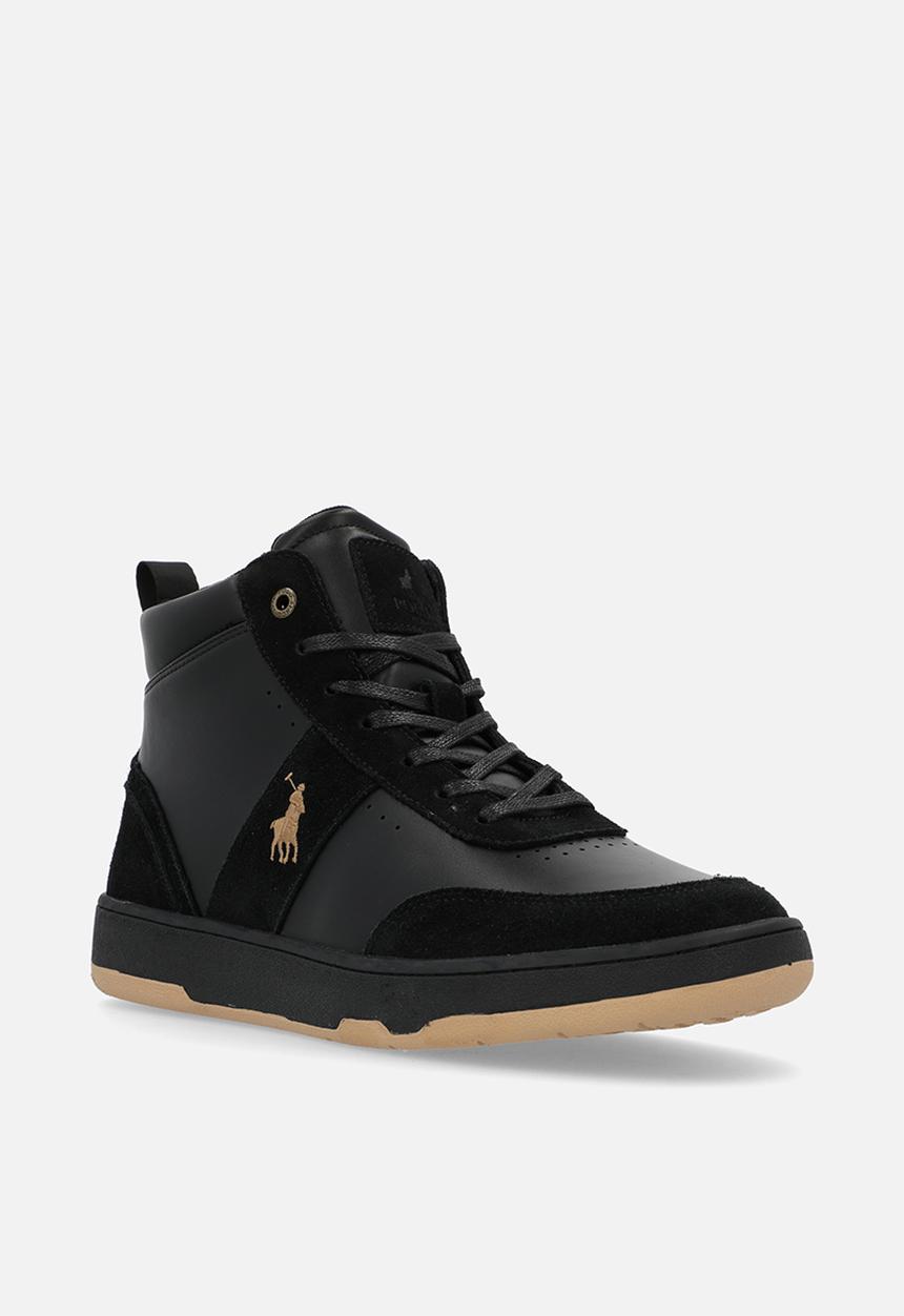 POLO - Colour block high top sneaker - black