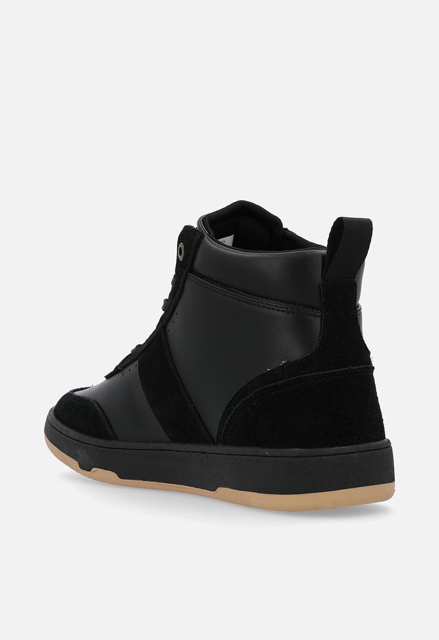 POLO - Colour block high top sneaker - black