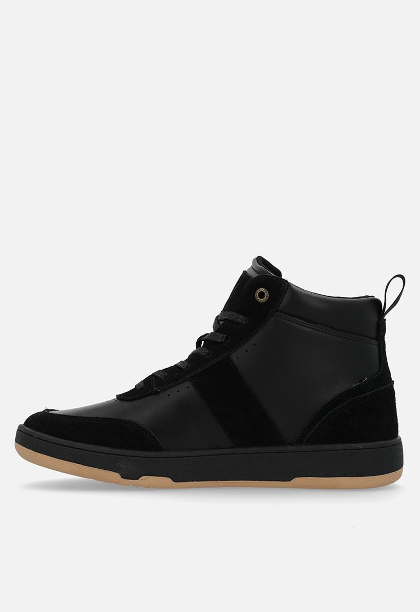 POLO - Colour block high top sneaker - black