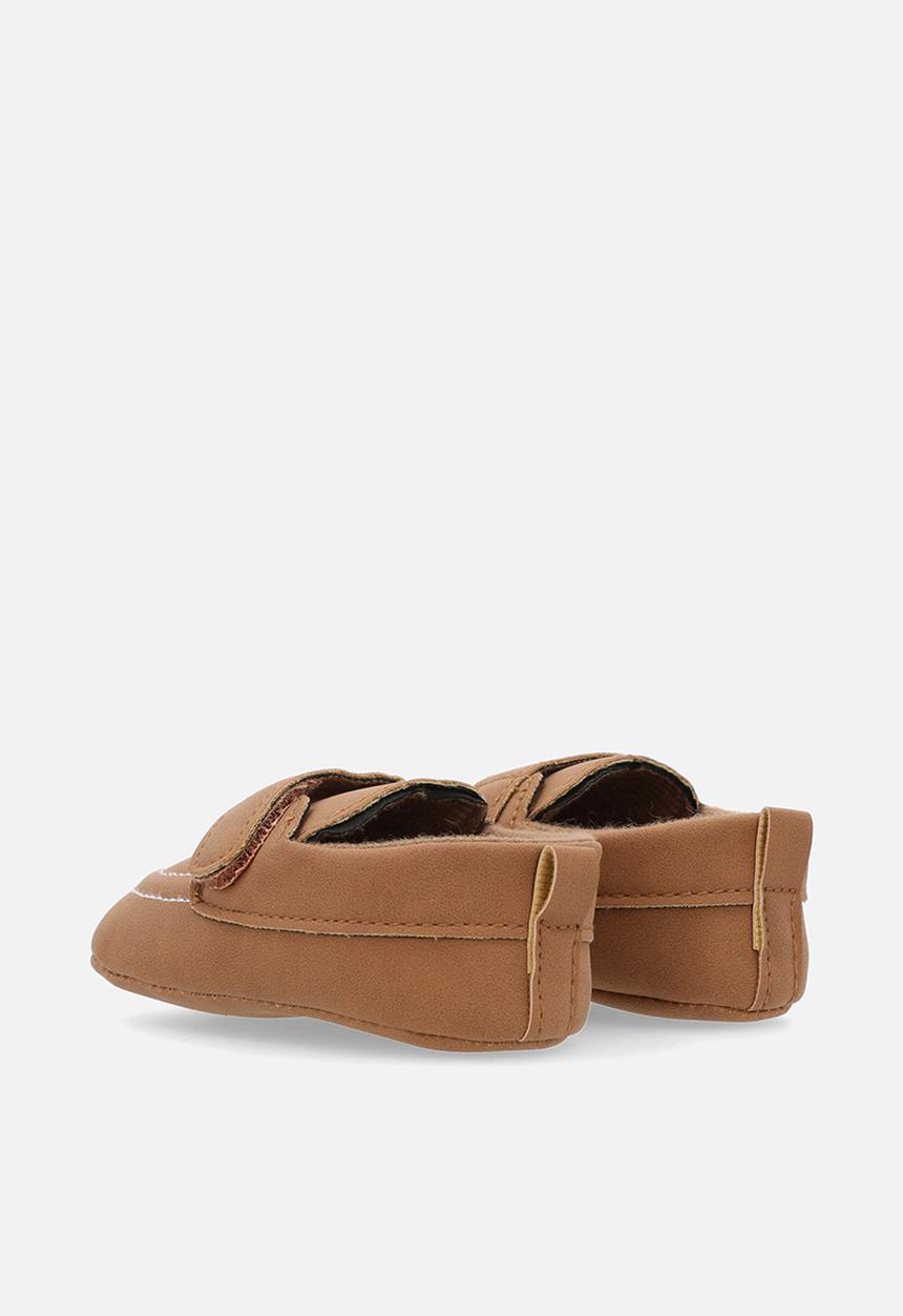Pop Candy - Velcro strap loafer - tan