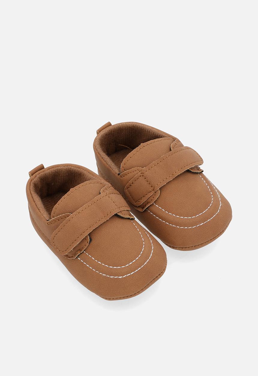 Pop Candy - Velcro strap loafer - tan