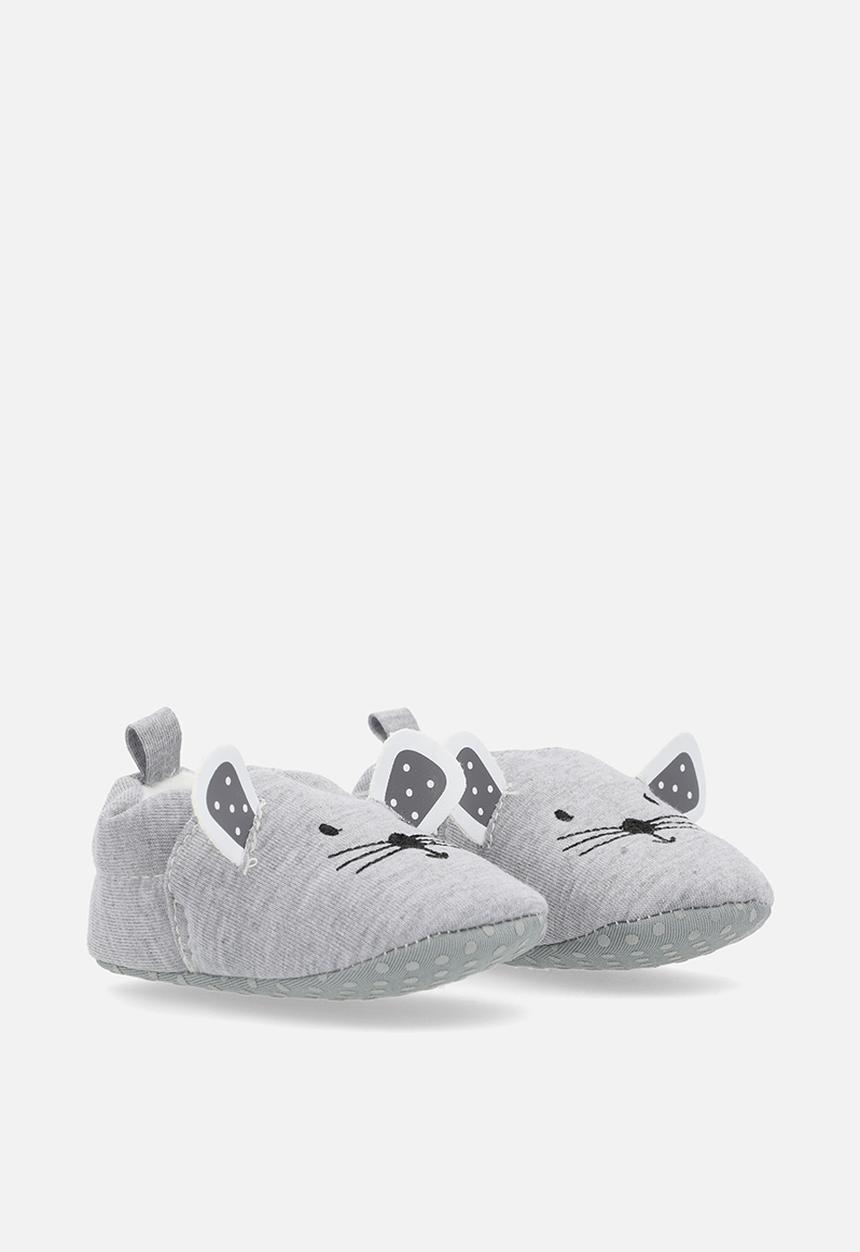 Pop Candy - Animal print slippers - grey