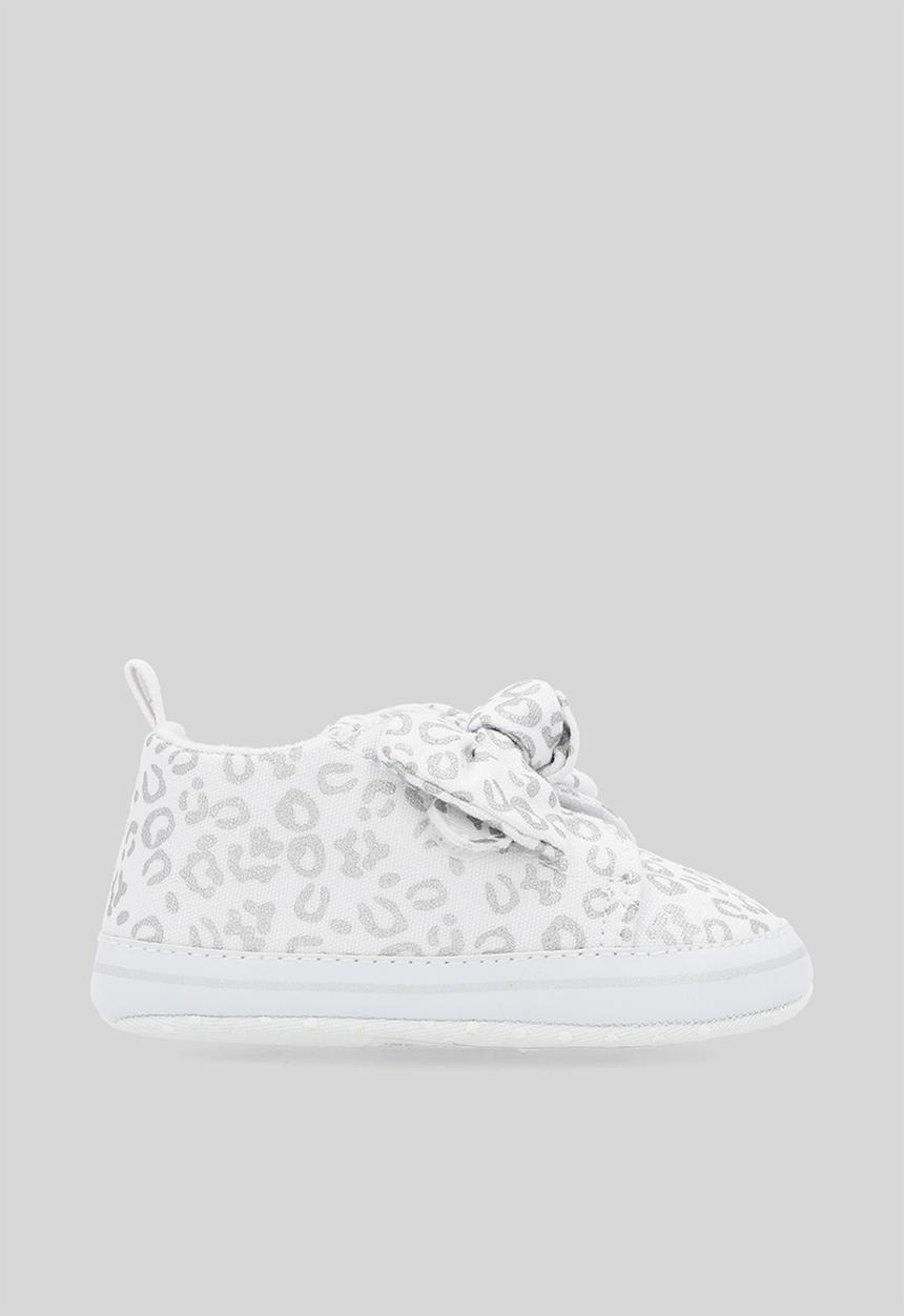 Pop Candy - Bowknot slip on sneakers - grey & white