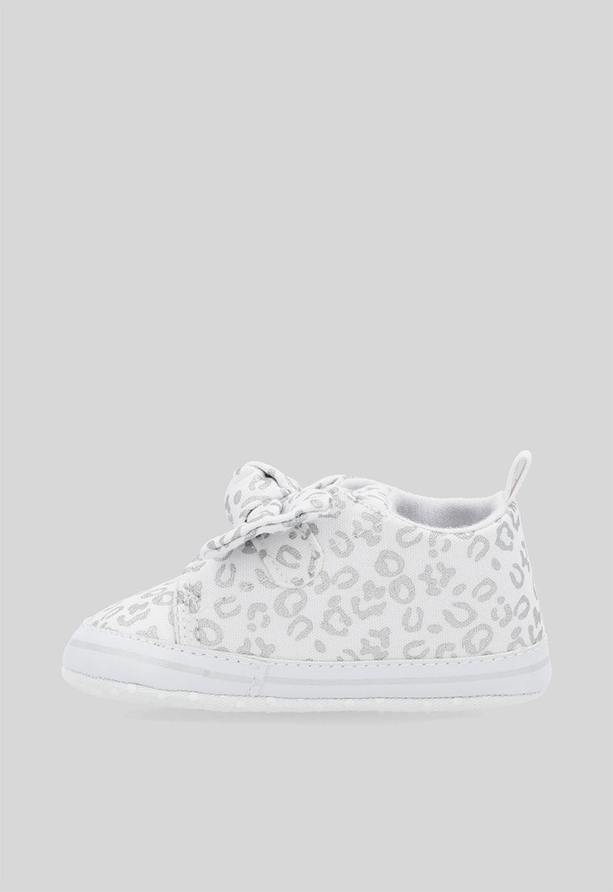 Pop Candy - Bowknot slip on sneakers - grey & white