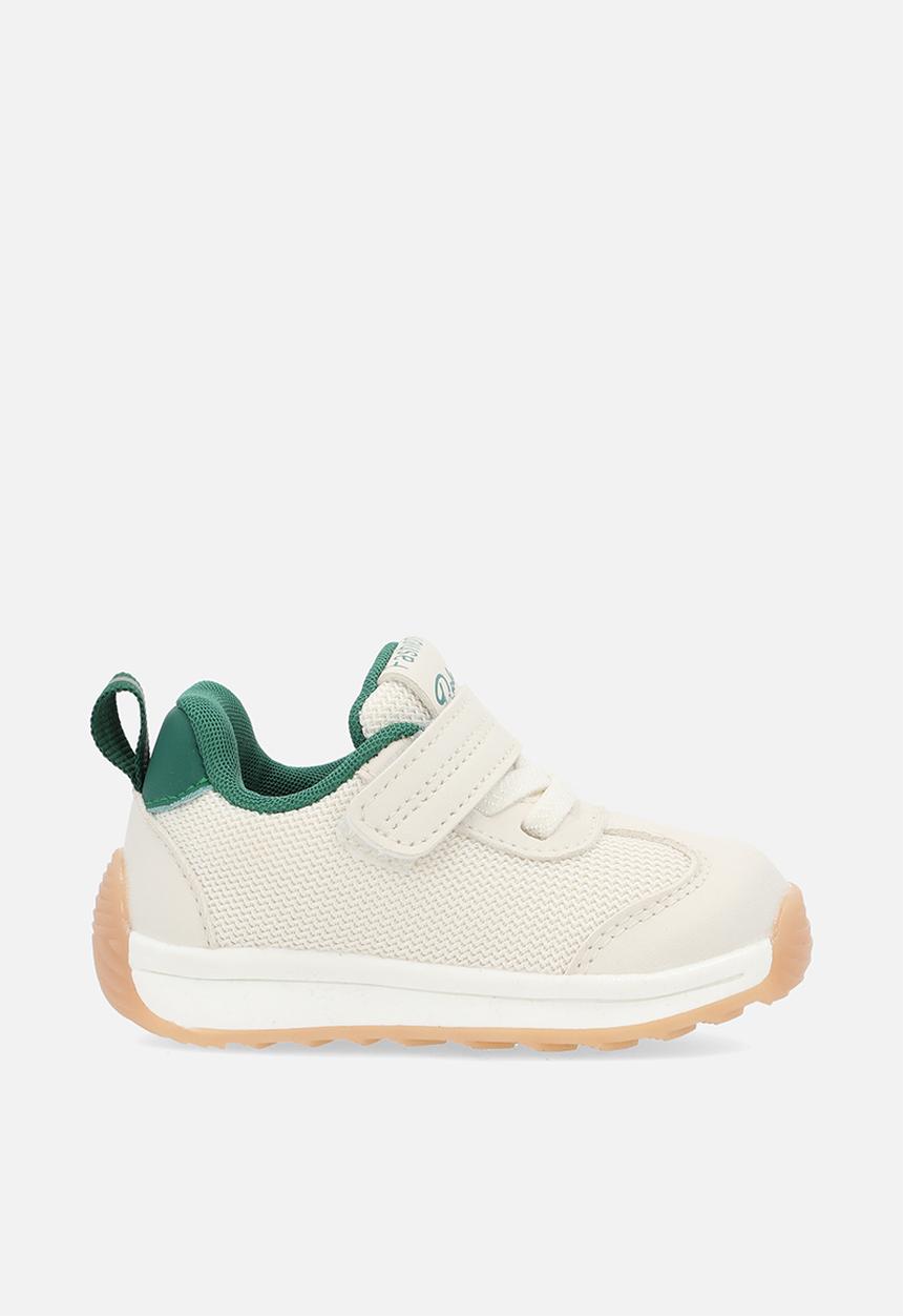Pop Candy - Lace velcro strap sneakers - green & white