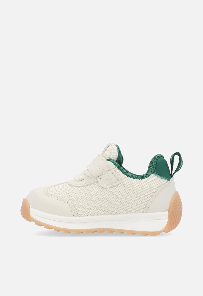 Pop Candy - Lace velcro strap sneakers - green & white