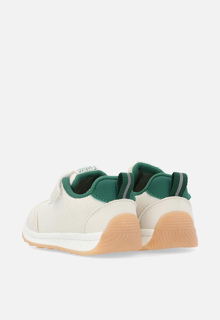 Pop Candy - Lace velcro strap sneakers - green & white