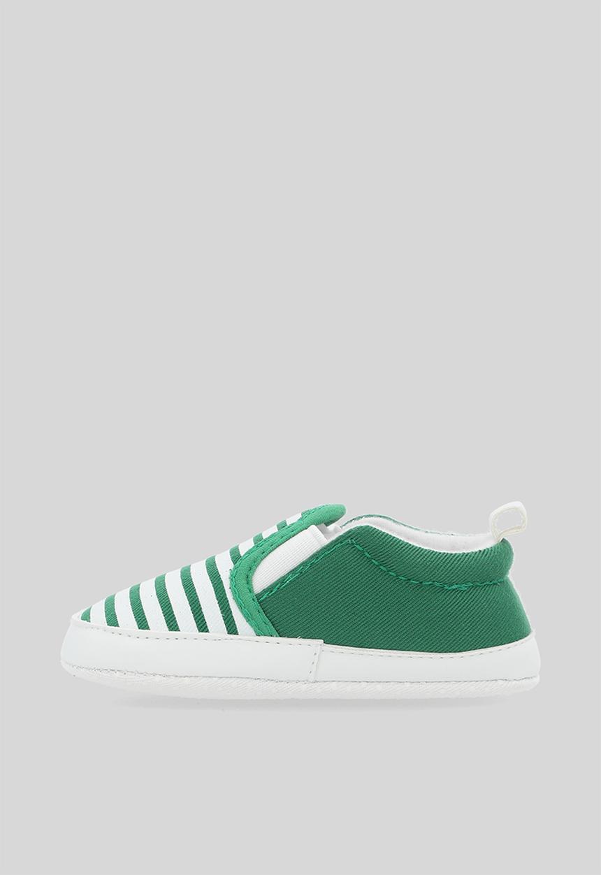 Pop Candy - Slip on sneakers - green & white