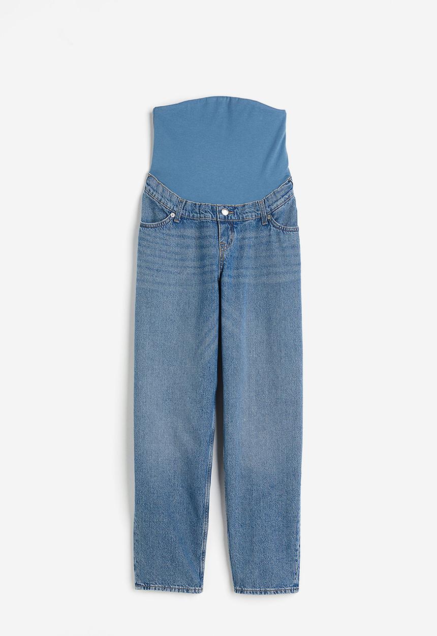 H&M - Mama mom loose ankle jeans - blue