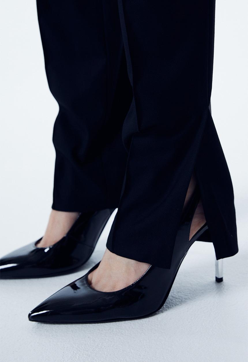 H&M - Tailored trousers - black