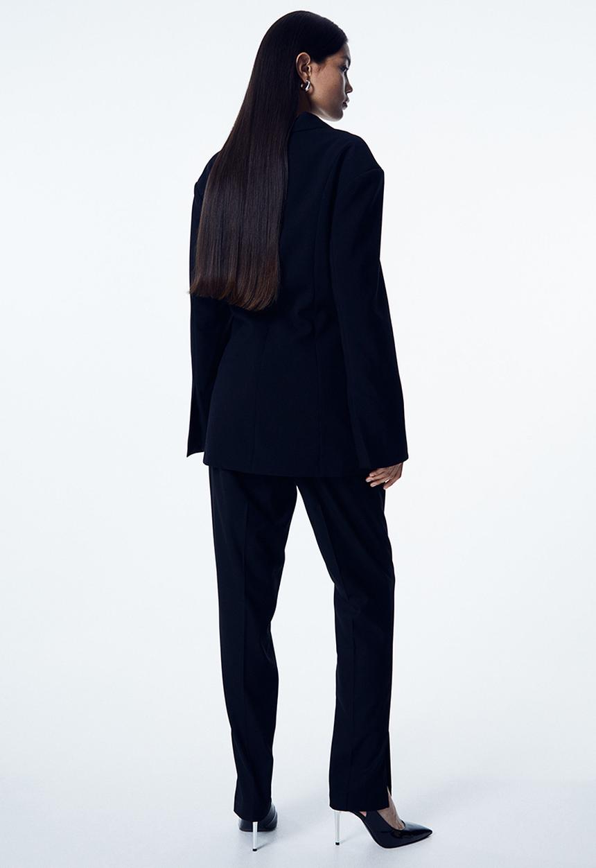 H&M - Tailored trousers - black