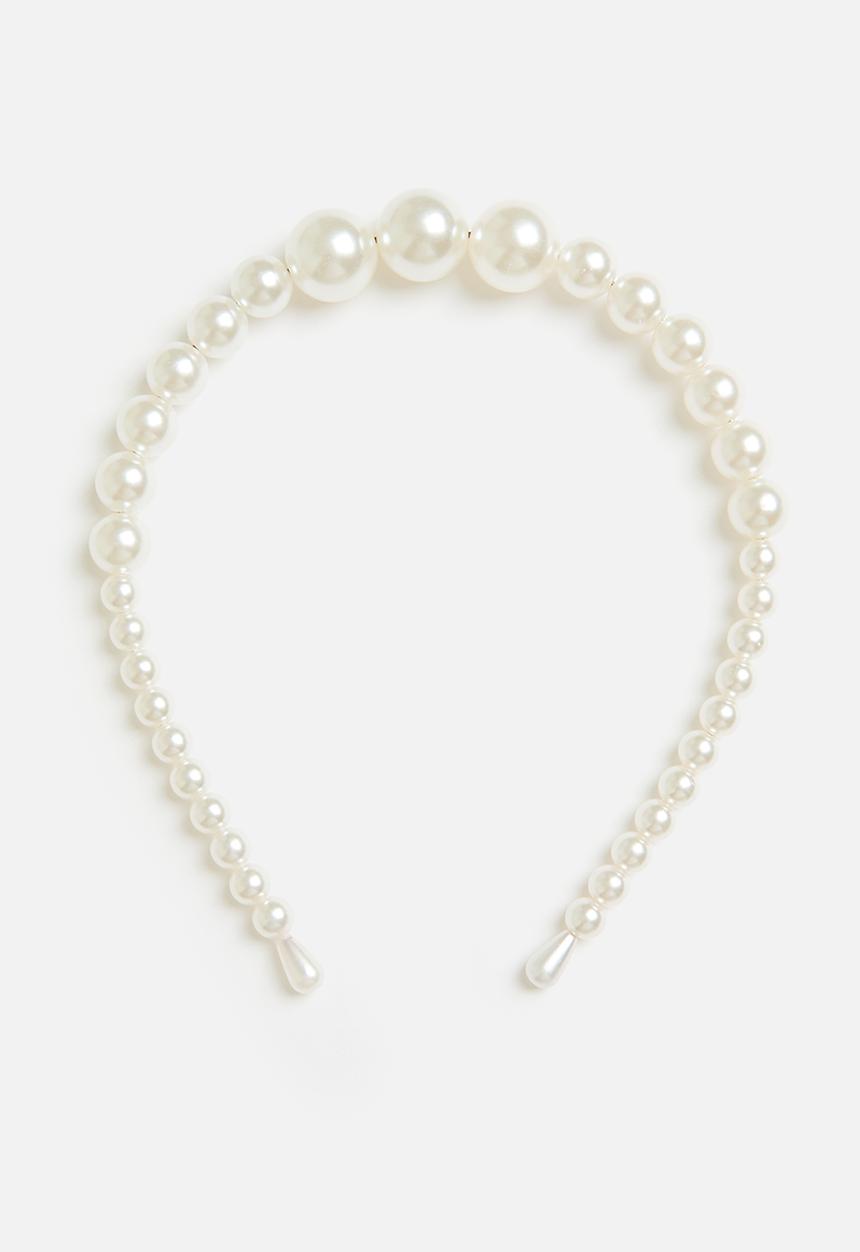 Superbalist - Sunny fauz pearl headband - cream
