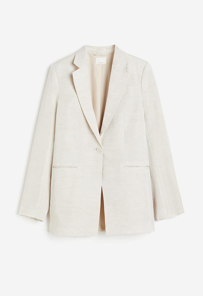 H&M - Single-breasted blazer - beige