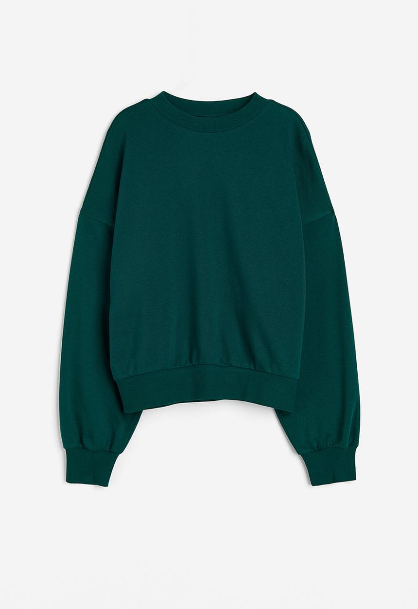 H&M - Oversized sweatshirt - dark green