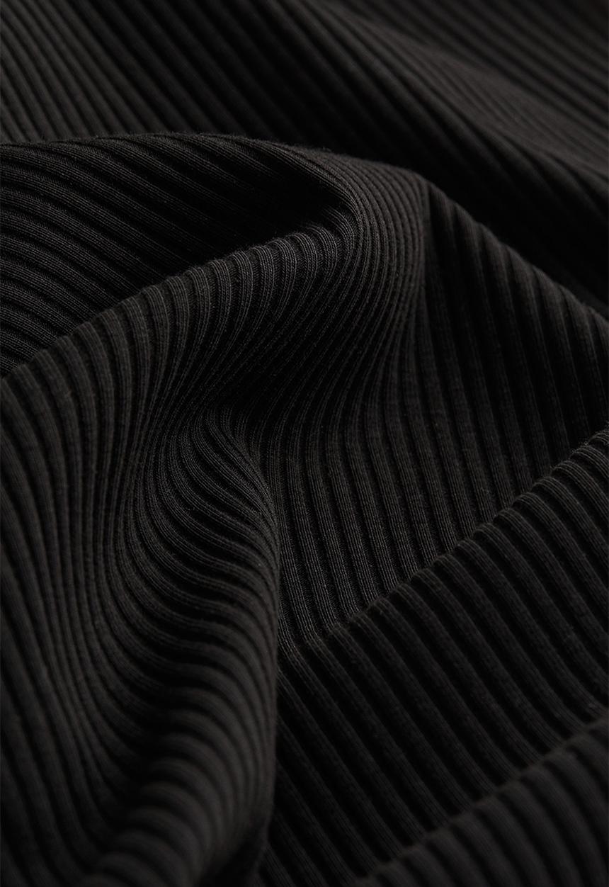 H&M - Mama ribbed bodycon dress - black