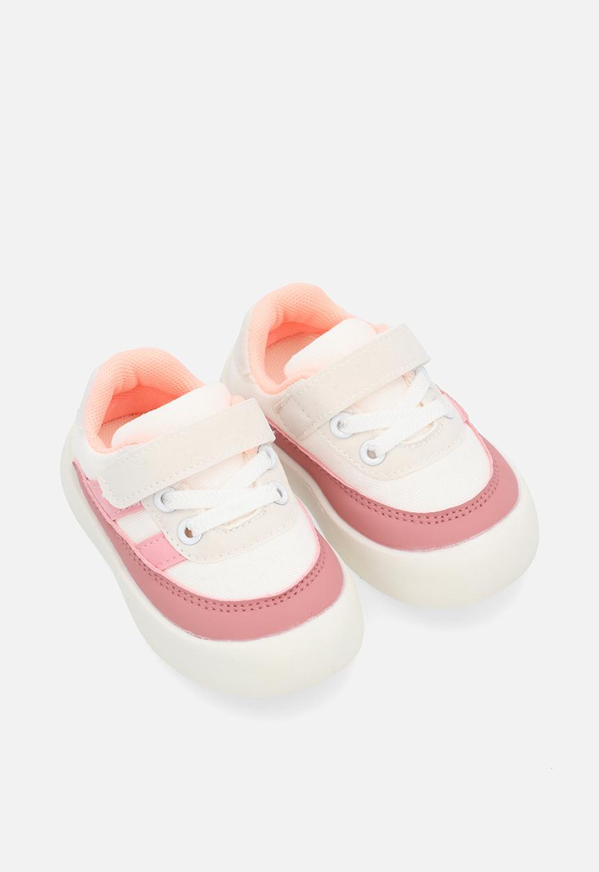 Pop Candy - Lace/velcro strap sneakers - pink