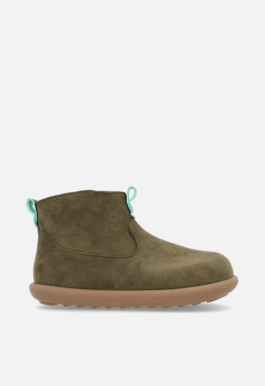 Pop Candy - Faux suede ankle boots - olive green