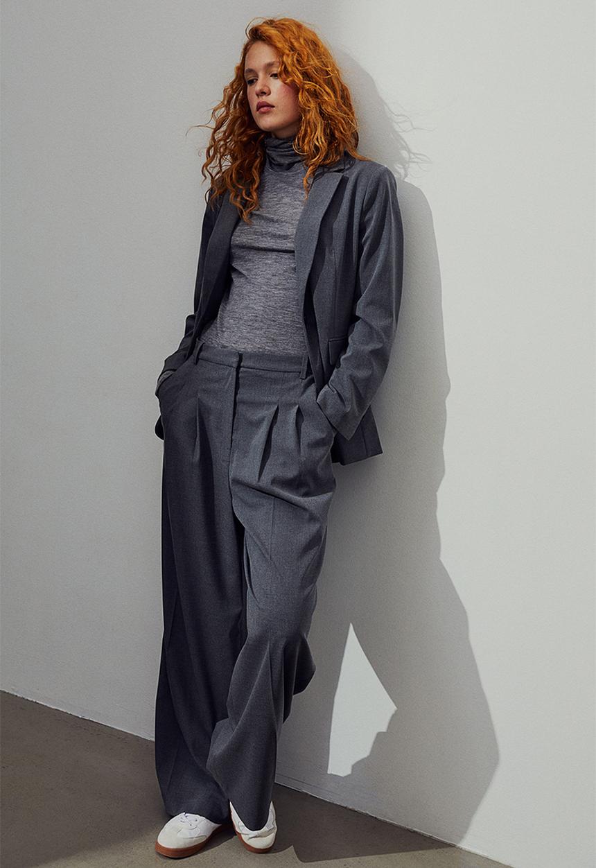 H&M - Wide trousers - grey