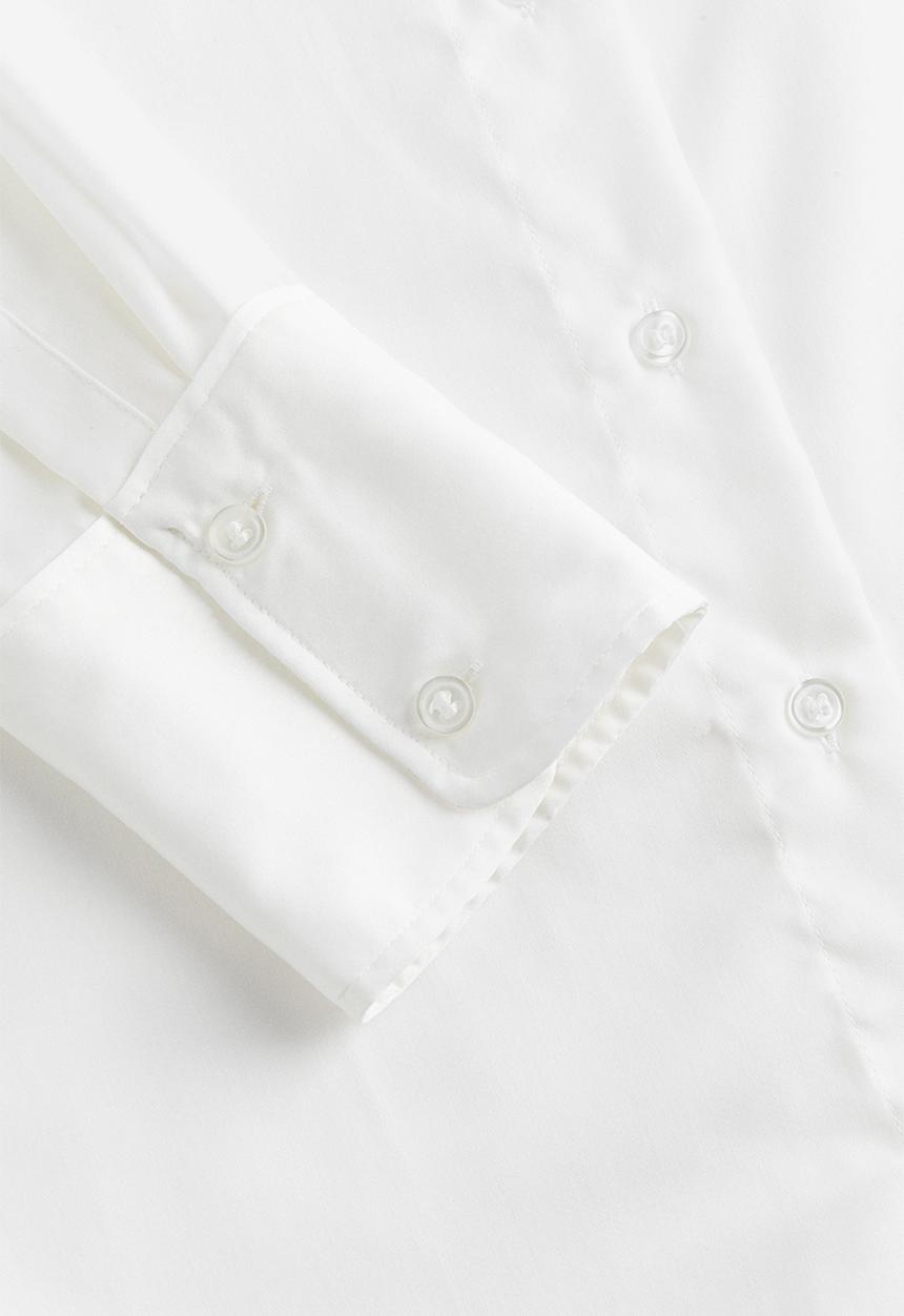 H&M - Satin shirt - white