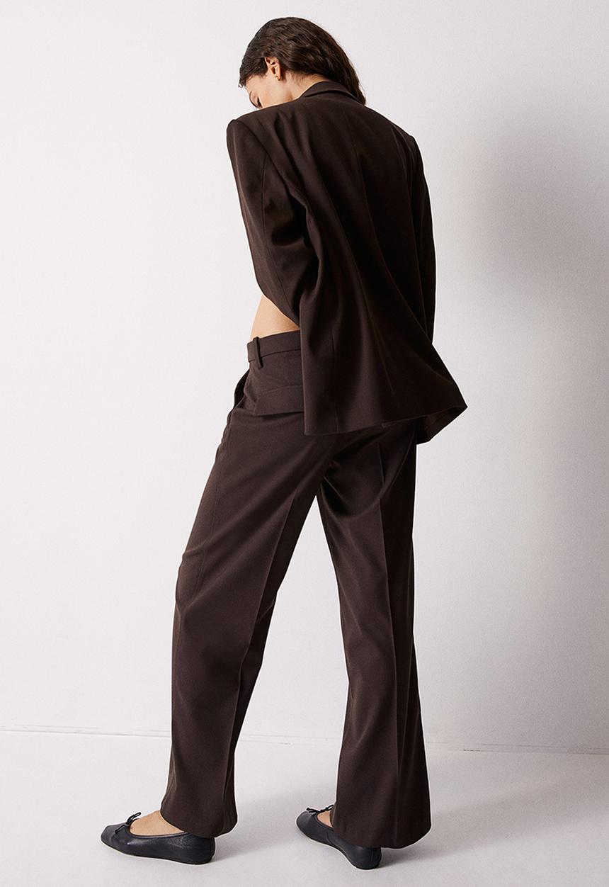 H&M - Double-breasted blazer - brown