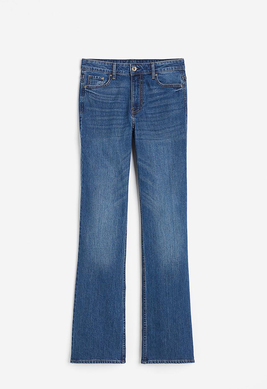 H&M - Bootcut high jeans - denim blue 