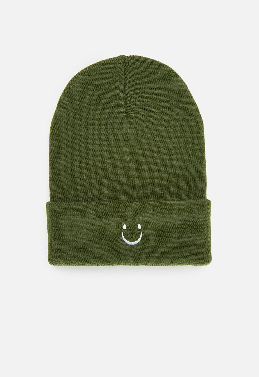 Pop Candy - Smiley print beanie - green