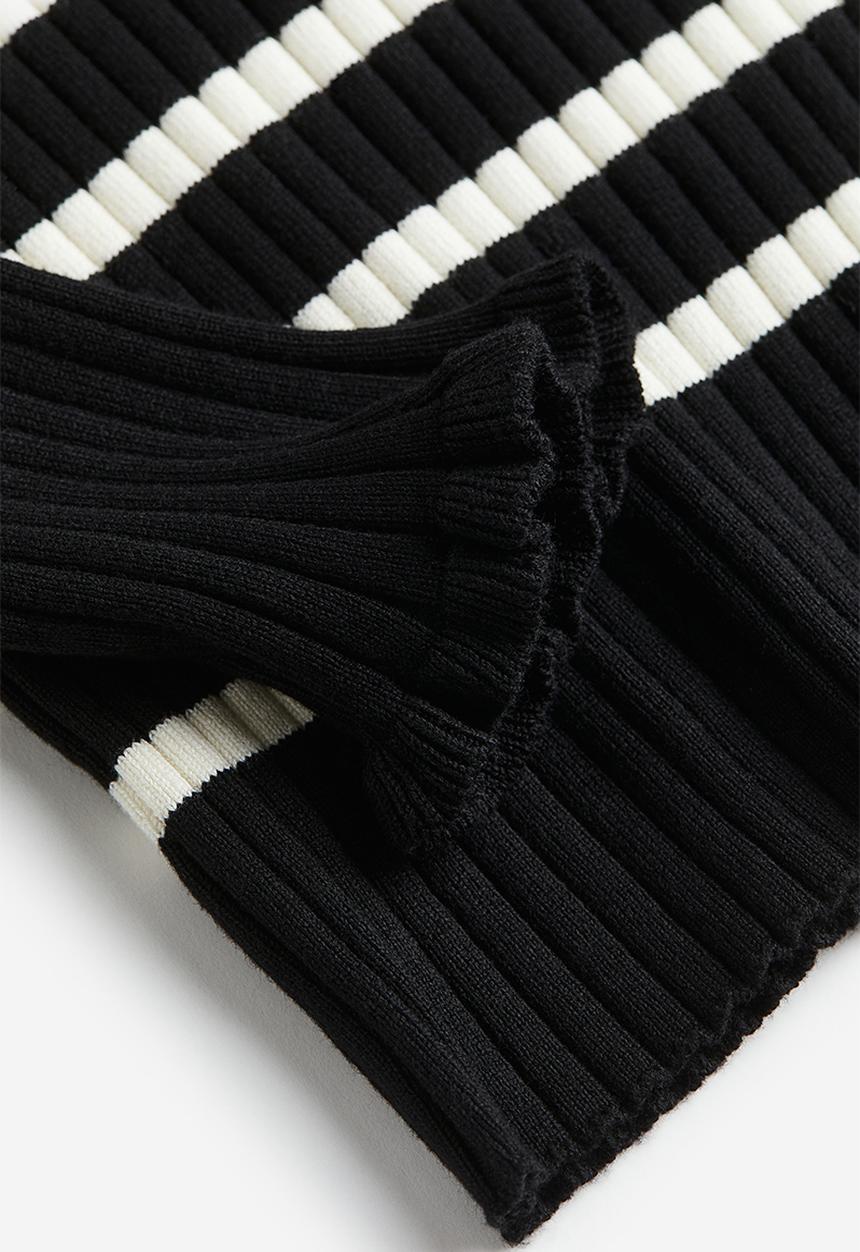 H&M - Rib-knit jumper - black multi