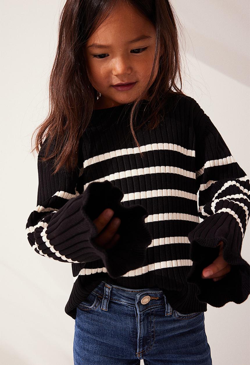 H&M - Rib-knit jumper - black multi