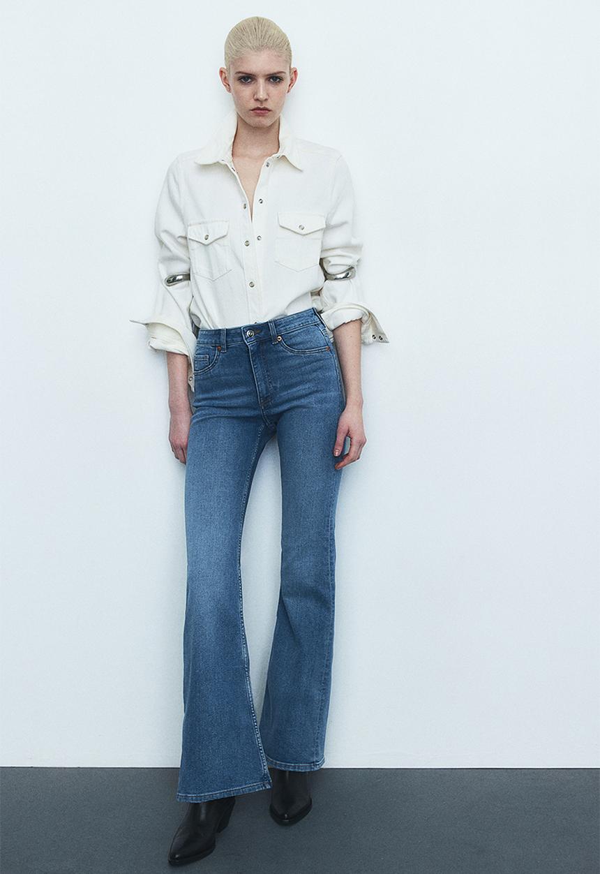 H&M - Flared high jeans - blue