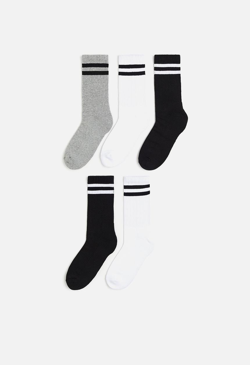 H&M - 5-pack ribbed socks - multi