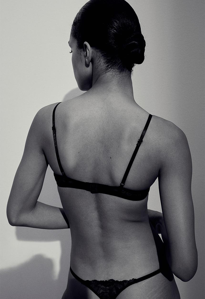 H&M - 3-Pack lace thong briefs - black