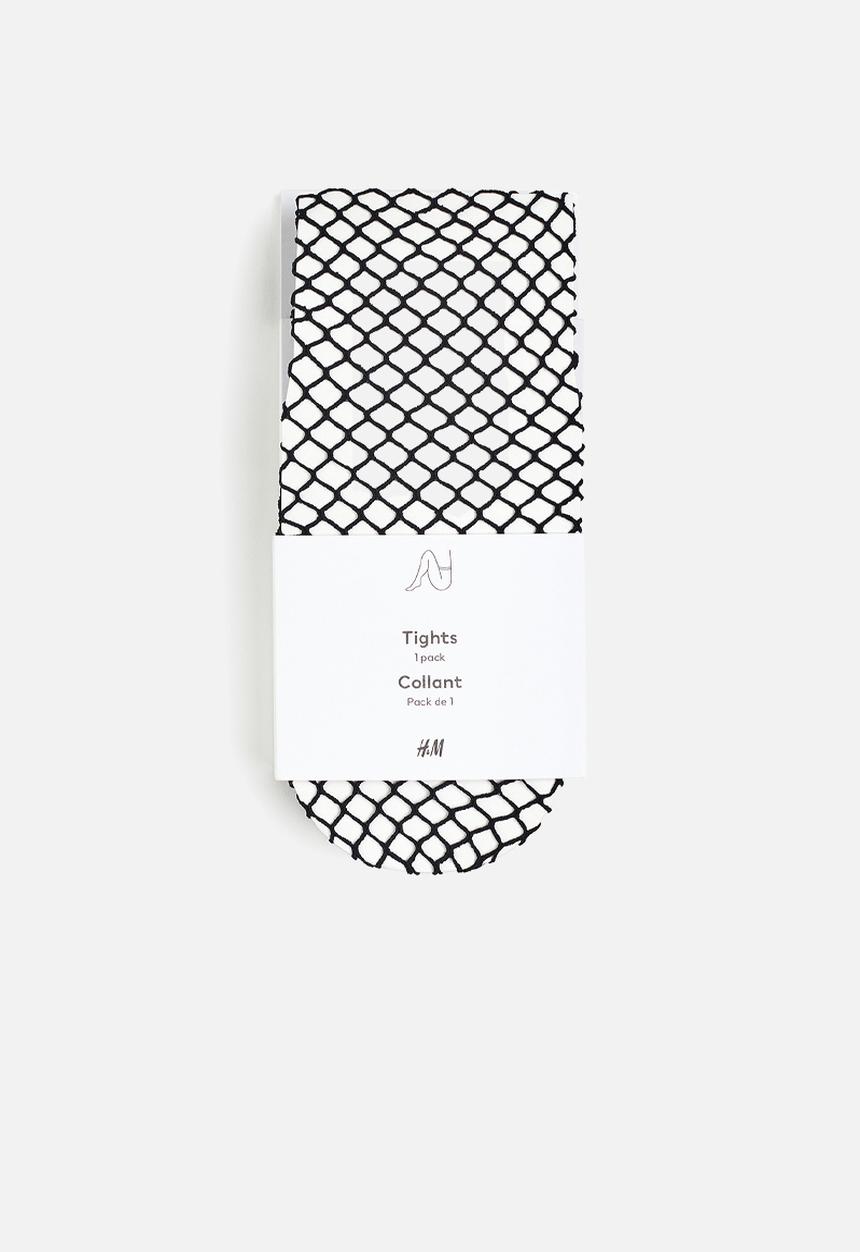 H&M - Fishnet tights - black