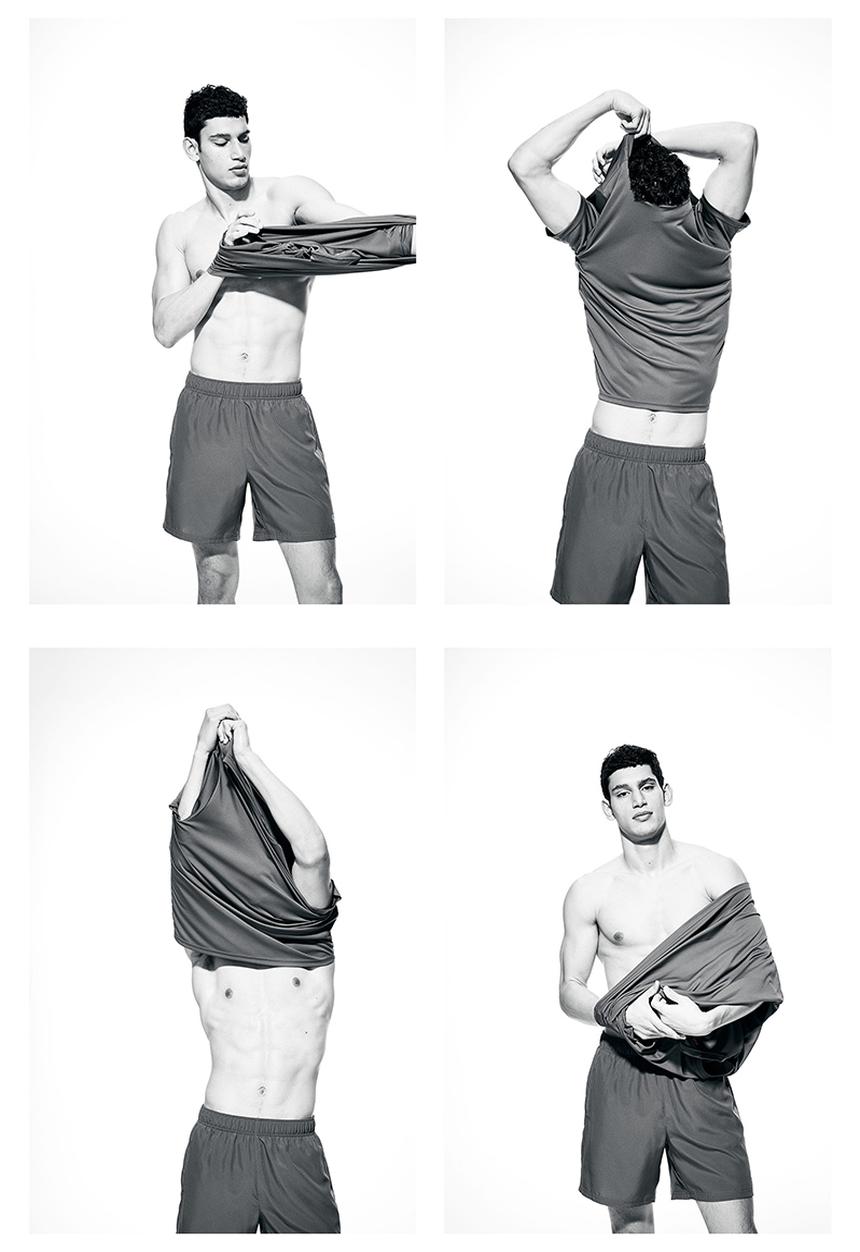 H&M - Drymove™ sports top - Dark khaki green