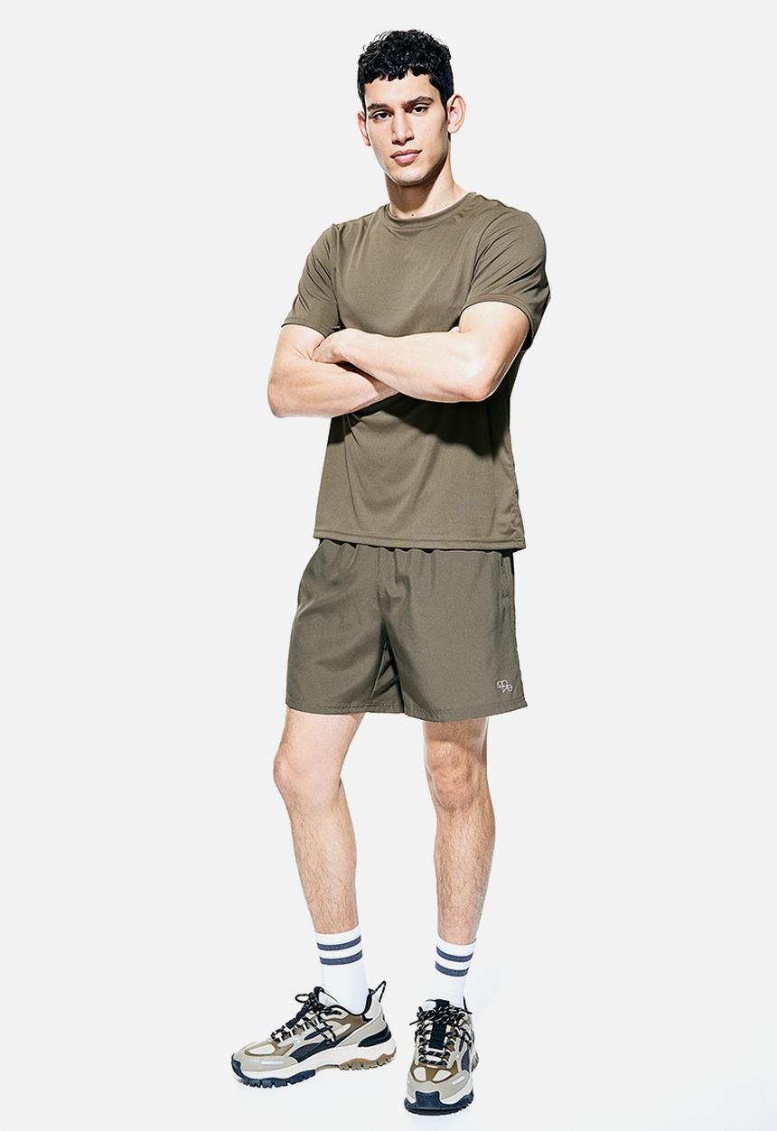 H&M - Drymove™ sports top - Dark khaki green