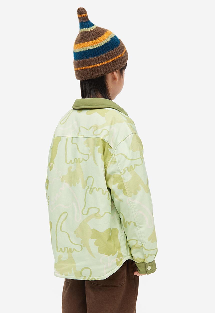H&M - Padded shacket - green