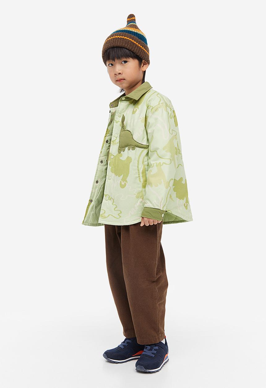 H&M - Padded shacket - green