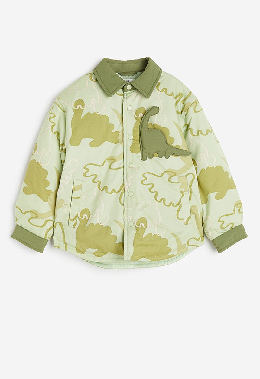 H&M - Padded shacket - green