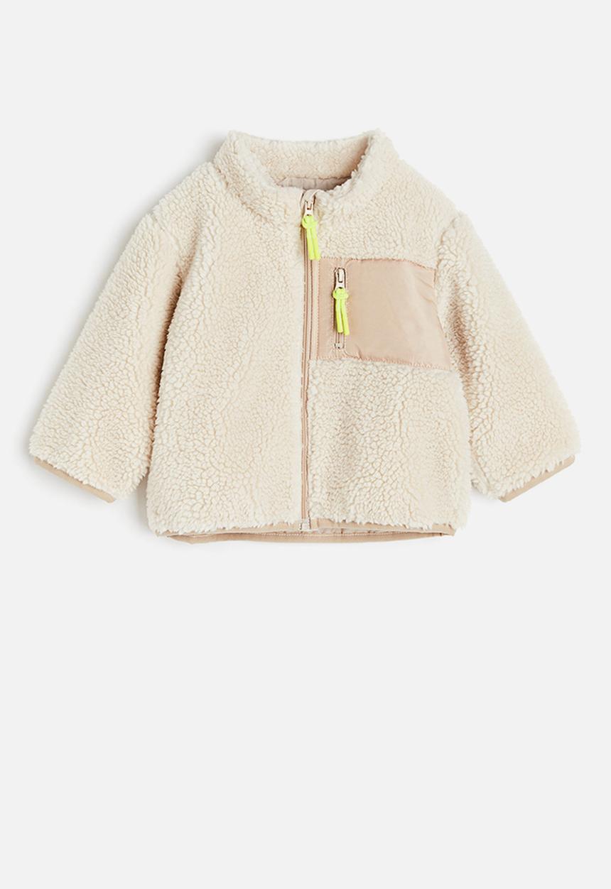 H&M - Teddy jacket - light beige